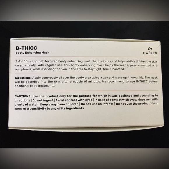 MAËLYS - B THICC - Booty Enhancing Mask - BRAND NEW! - Sealed - Picture 3 of 7